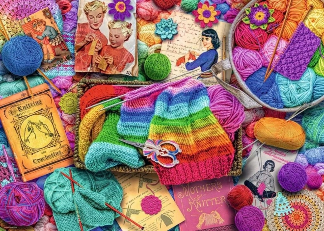 Puzzle Tricotat și Croșetat 1000 Piese