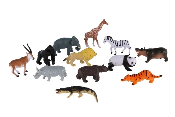 Mini figurine ZOO Safari din plastic