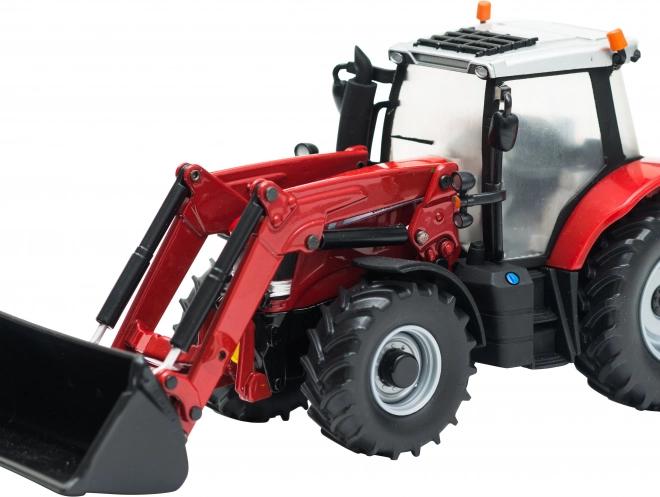 Model tractor cu încărcător frontal Massey Ferguson 6616 la scară 1:32