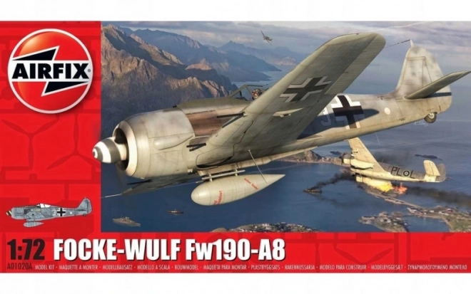 Model avion de asamblat Focke Wulf Fw190A 8