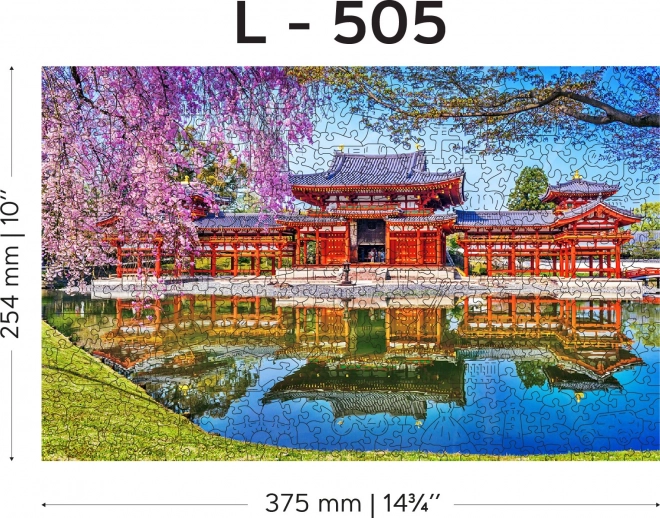 Puzzle din lemn Templul Byodo-in, Kyoto, Japonia