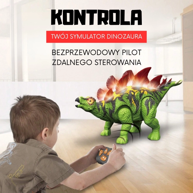 Woopie Dinosaurus cu telecomandă RC Robot Stegosaurus