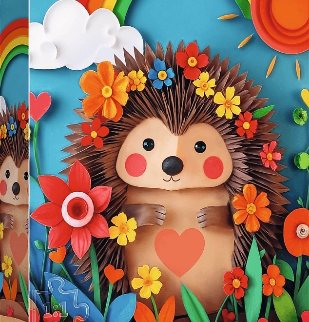 TREFL Puzzle Artă de Hârtie: Micuțul arici 160 de piese