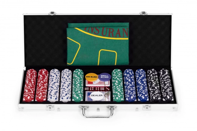Set Poker Blackjack 500 Jetoane Cu Geantă