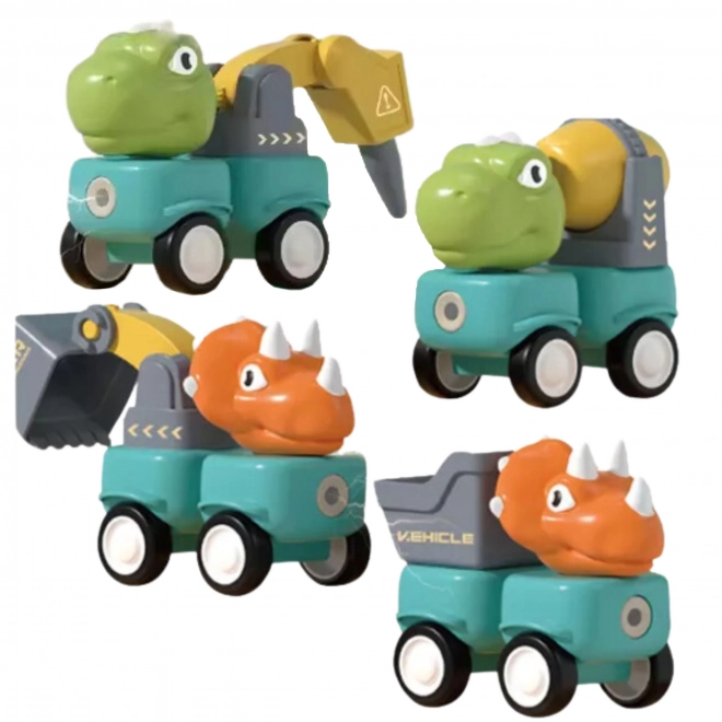 Set de construcție magnetic Dinozauri Woopie 84 piese