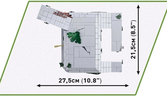 Buncăr Regelbau 667 din Cărămizi COBI