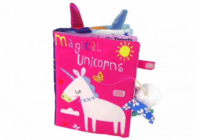 Carte din material Unicornii Colorată