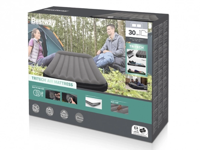 Materac gonflabil dublu tritech cu pompă USB integrată Bestway