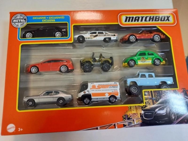 set mașini metalice Matchbox 9 piese