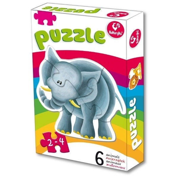 Puzzle copii Animale din Grădina Zoologică 6 în 1