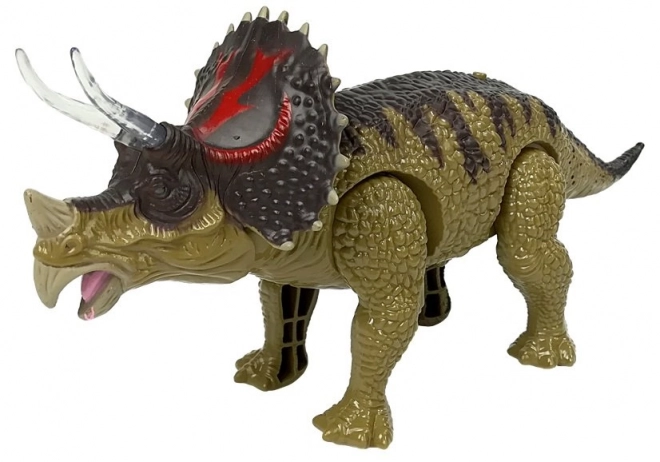 Dinozaur triceratops cu baterii