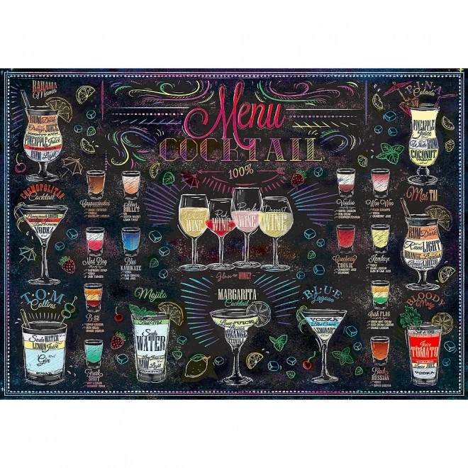 Puzzle TREFL meniul cocteil 500 piese