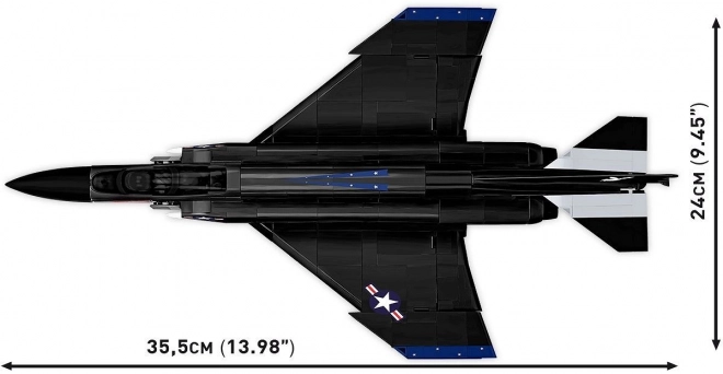 Model de construcție f-4s Phantom II din 608 piese
