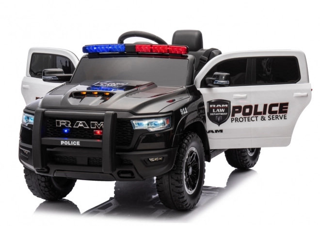 Mașină Electrică pentru Copii Dodge Ram Poliție Negru