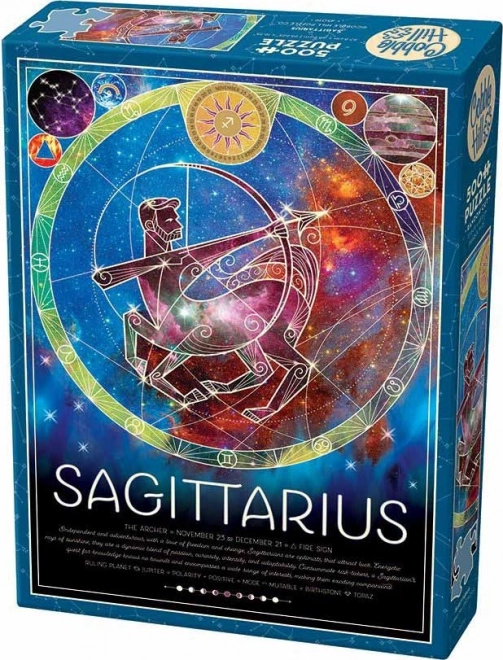 puzzle cobble hill semn zodiacal săgetător 500 piese