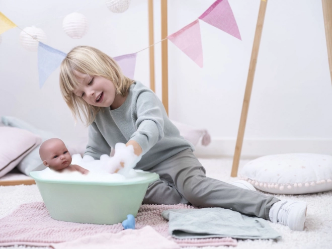 Llorens New Born Holčička - Păpușă Realistă Nou-Născută cu Corp Vinil Complet 35 cm