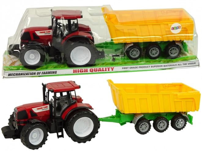 Tractor cu remorcă de jucărie