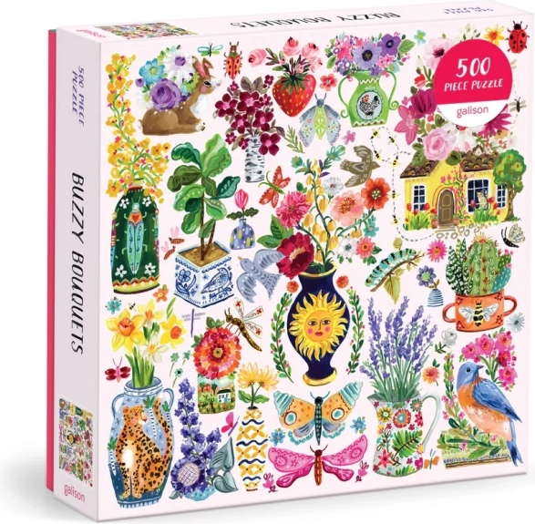 Puzzle Galison Flori pline de viață 500 piese