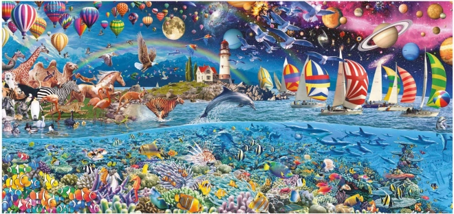Puzzle panoramic Viata 3000 de piese