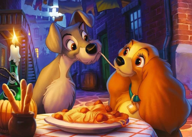 Puzzle Ravensburger Doamna și Vagabondul 1000 Piese