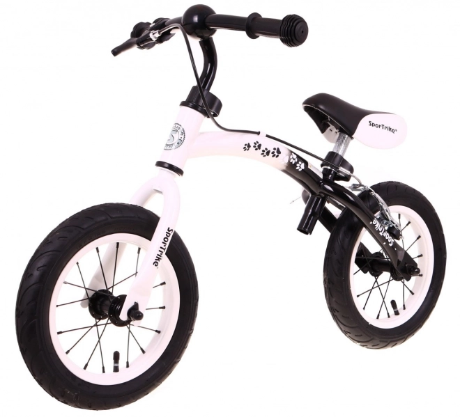 bicicletă fără pedale copii SporTrike Boomerang albă