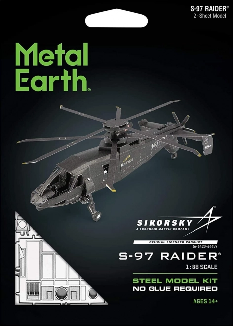 Puzzle 3D Metal Earth Elicopter S-97 Raider