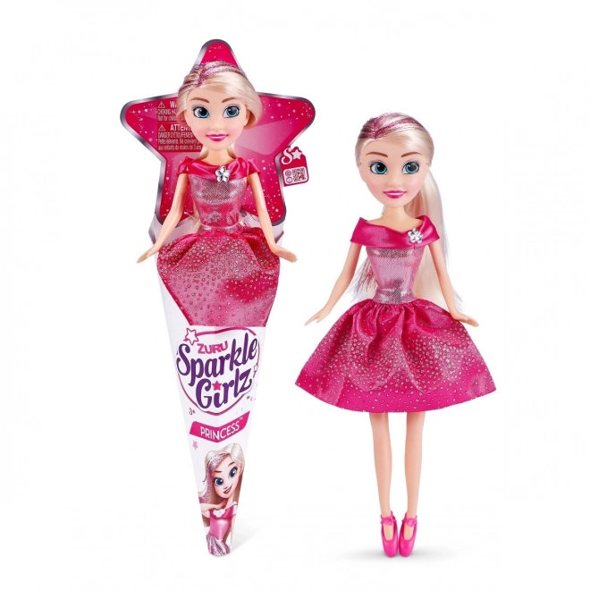 Păpușă prințesă Sparkle Girlz în con 10.5 inch