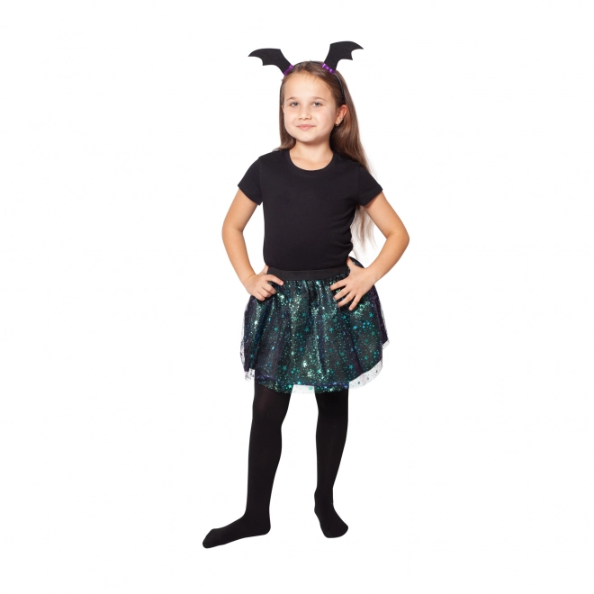 Costum vrăjitoare fustiță tutu și bentiță urechi de liliac
