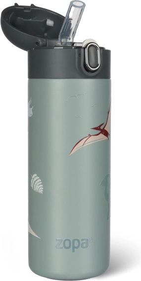 Termos pentru lichide cu pai 400 ml, Dino