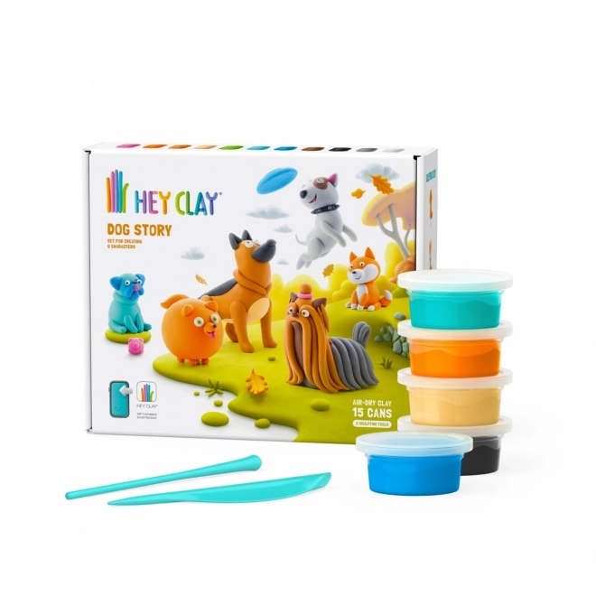 Hey Clay: Povestea câinilor - set de plastilină