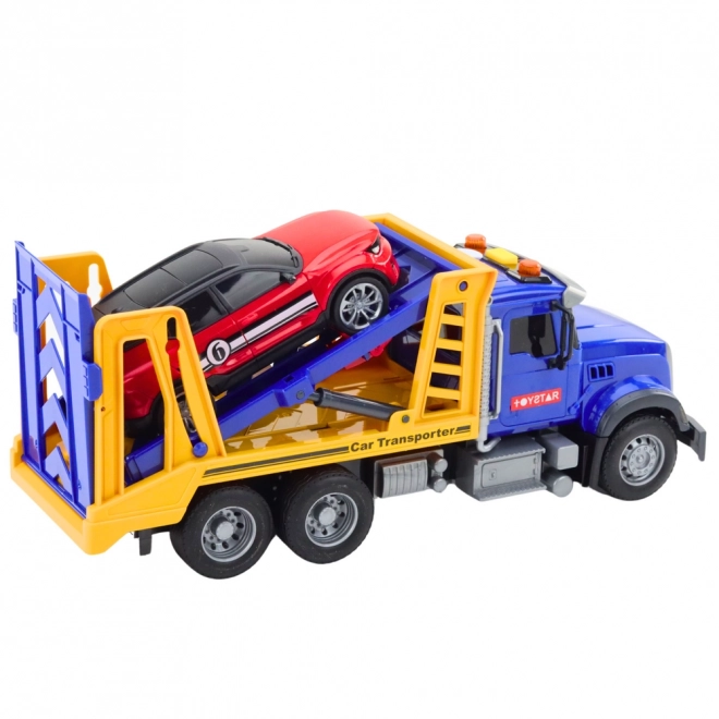 Set de camion cu remorcă, cu lumini și sunete