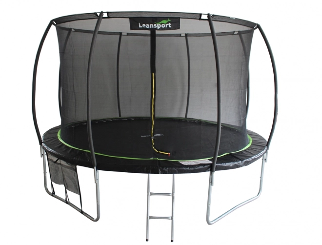 Trambulină LEAN Sport Max 12ft negru-verde