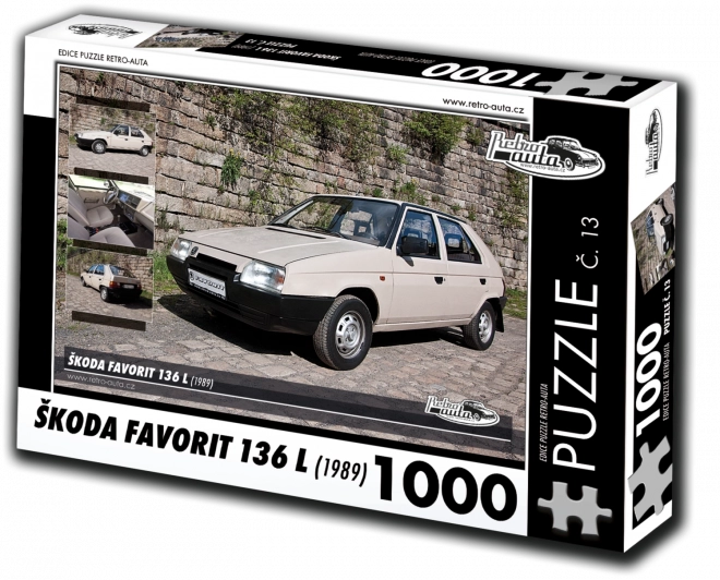 Puzzle Retro-Auta Șkoda Favorit 136 L