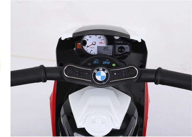 Motor cu acumulator BMW S1000RR cu trei roți roșu