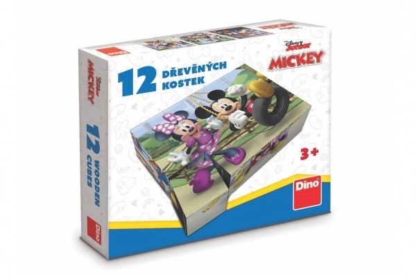 cuburi ilustrate mickey mouse, 12 cuburi