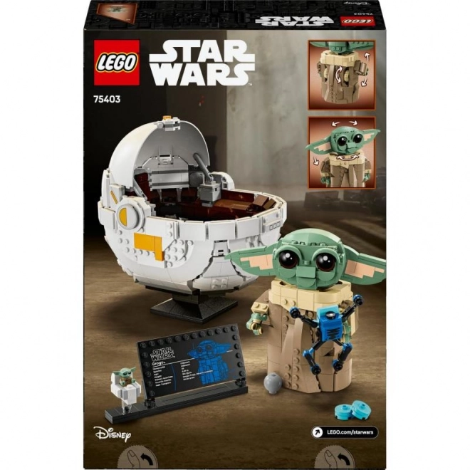 Lego Star Wars Grogu cu cărucior