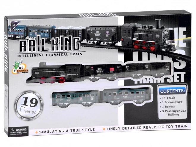 Tren electric cu vagoane