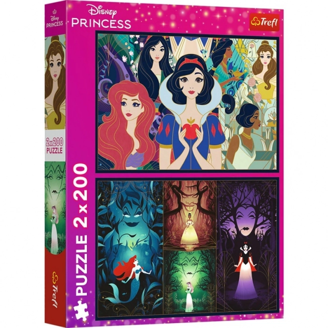 Puzzle Căzucătoare Prințesele Disney 2x200 piese