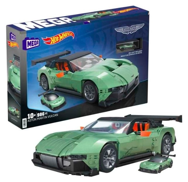 Set construcție mega hot wheels aston martin vulcan