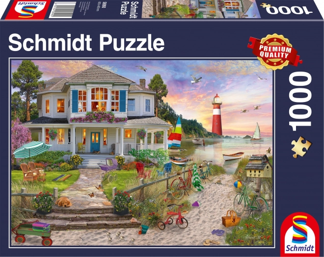 Puzzle Schmidt casa de pe plajă 1000 de piese