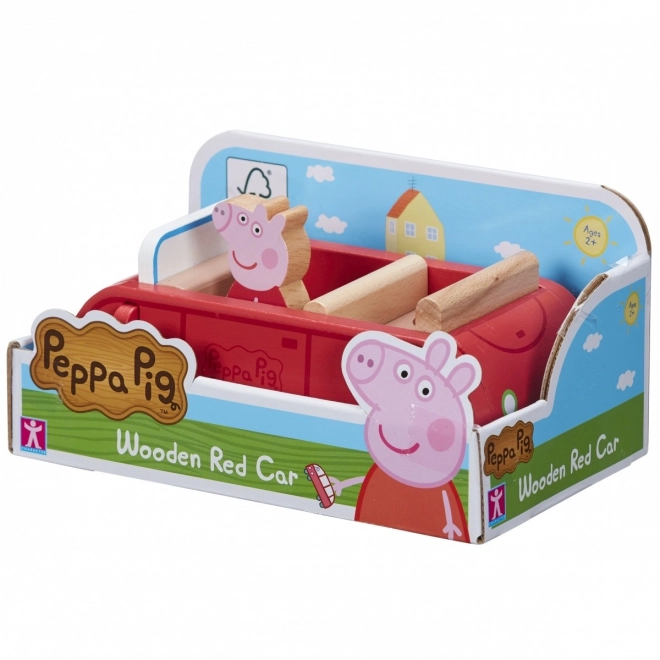 mașină de lemn Peppa Pig