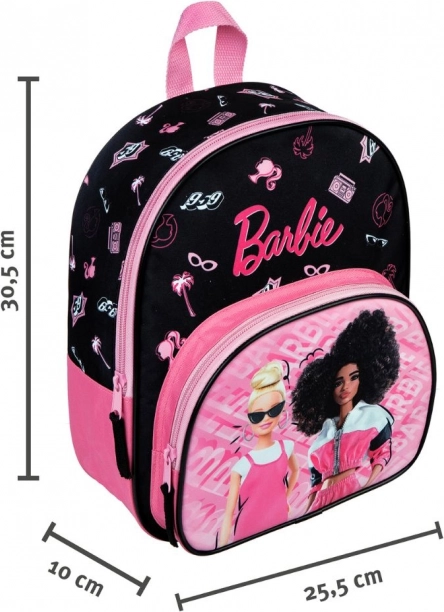 Rucsac pentru copii Barbie roz-negru