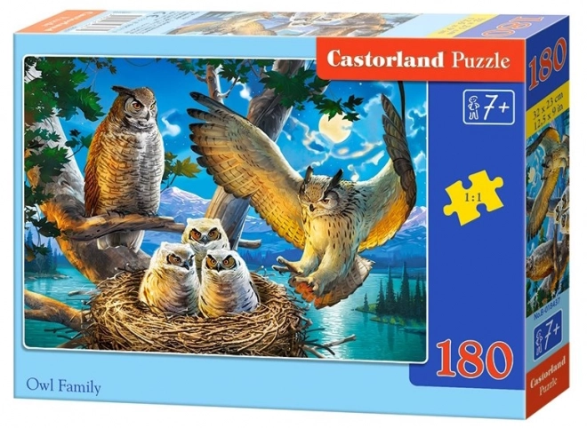 Puzzle Familie de bufnite 180 piese