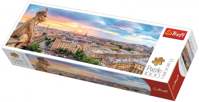 Puzzle panoramic - Vedere de la catedrala Notre-Dame, 1000 piese