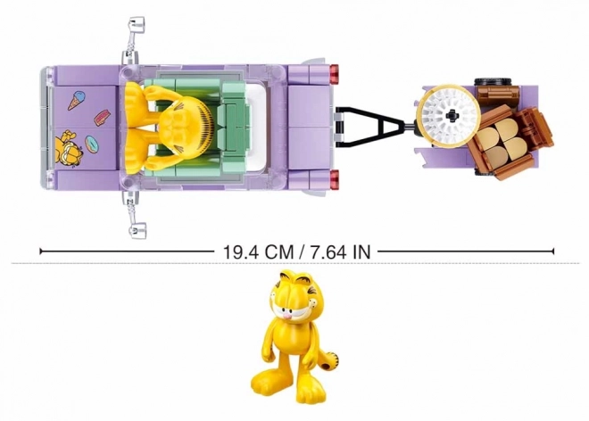 Cursa nebună a lui Garfield - set de construcție Sluban