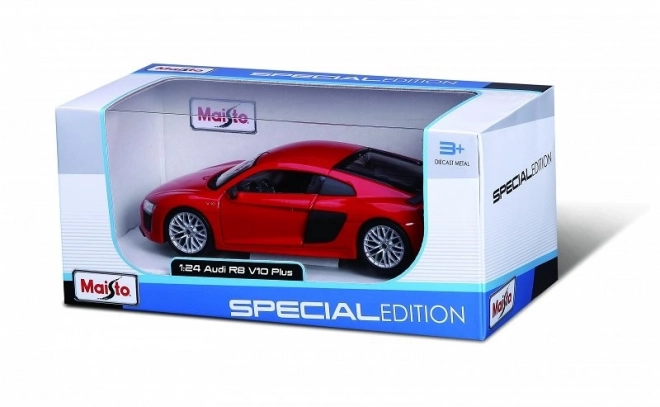 Mașină de colecție Audi R8 V10 Plus roșu, 1:24