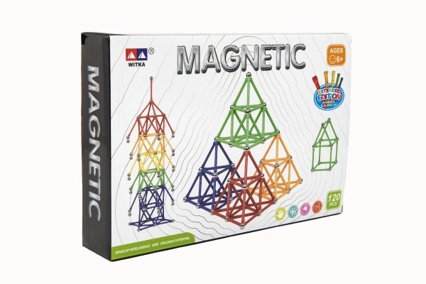 Set de construcție magnetică 120 piese