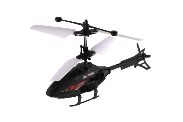 Elicopter Plastic 16cm Reacționând la Mișcarea Mâinii cu Cablu de Încărcare USB