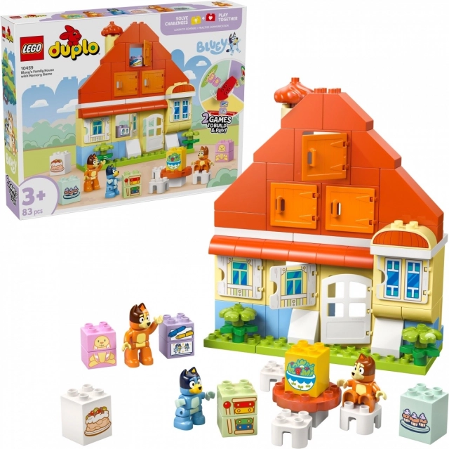 Set de Construcție DUPLO Bluey Casa de Familie cu Joc de Memorie