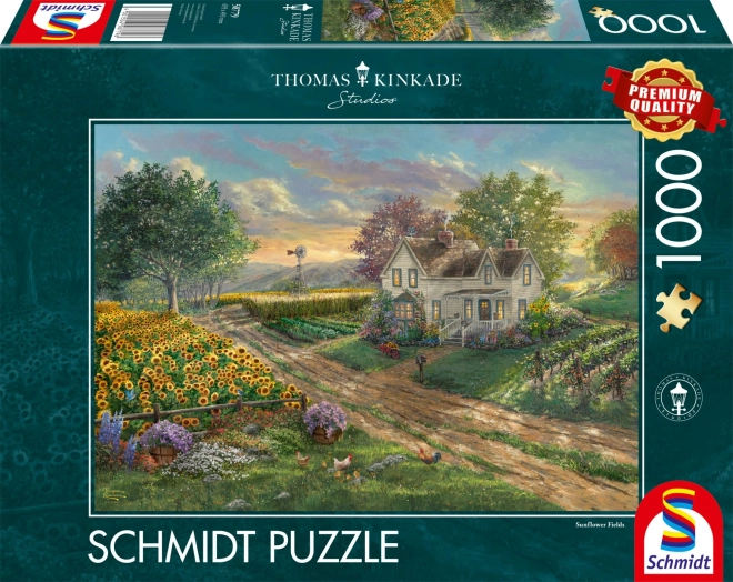 Puzzle Schmidt Câmp de Floarea Soarelui 1000 piese